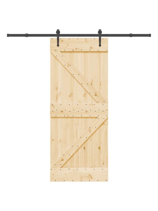 Liuguks tarvikutega, 85 x 210 cm, männipuit