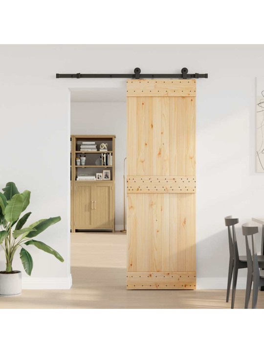 Liuguks tarvikutega, 70 x 210 cm, männipuit