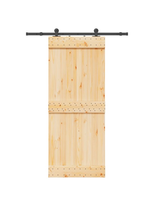 Liuguks tarvikutega, 85 x 210 cm, männipuit