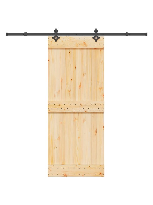 Liuguks tarvikutega, 85 x 210 cm, männipuit