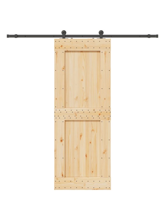 Liuguks tarvikutega, 85 x 210 cm, männipuit