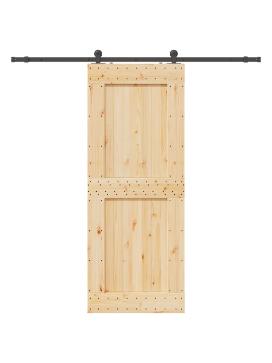 Liuguks tarvikutega, 90 x 210 cm, männipuit