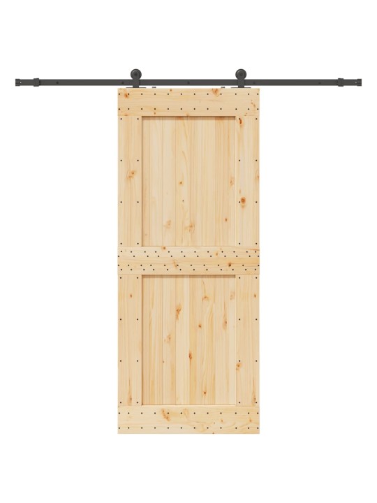Liuguks tarvikutega, 95 x 210 cm, männipuit