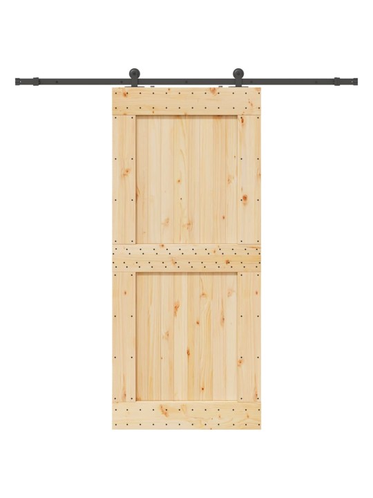 Liuguks tarvikutega, 100 x 210 cm, männipuit