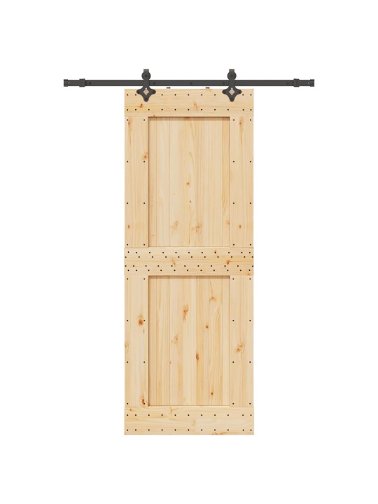 Liuguks tarvikutega, 85 x 210 cm, männipuit