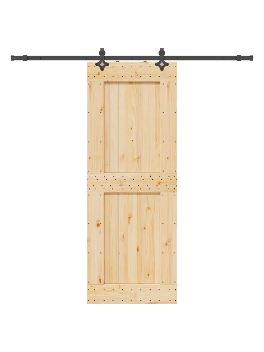 Liuguks tarvikutega, 85 x 210 cm, männipuit