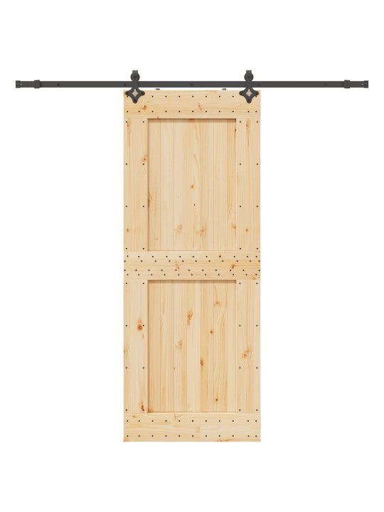 Liuguks tarvikutega, 90 x 210 cm, männipuit