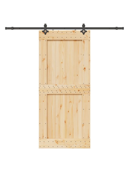 Liuguks tarvikutega, 100 x 210 cm, männipuit