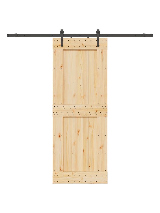 Liuguks tarvikutega, 85 x 210 cm, männipuit