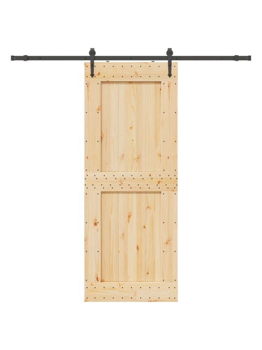 Liuguks tarvikutega, 90 x 210 cm, männipuit