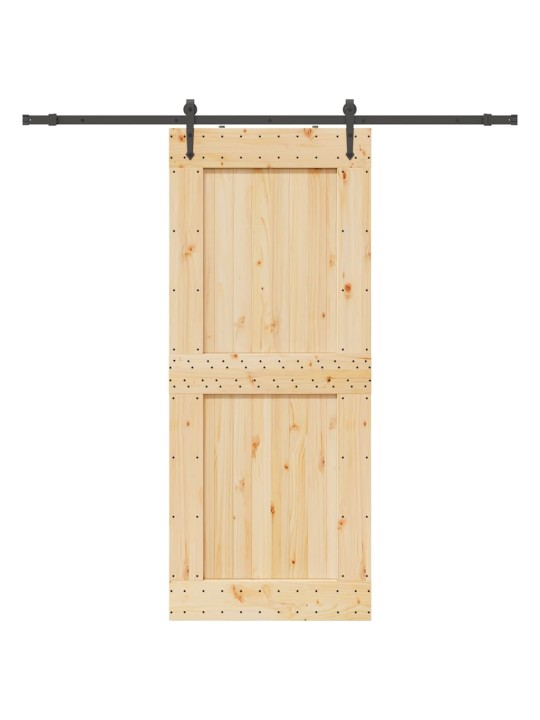 Liuguks tarvikutega, 95 x 210 cm, männipuit