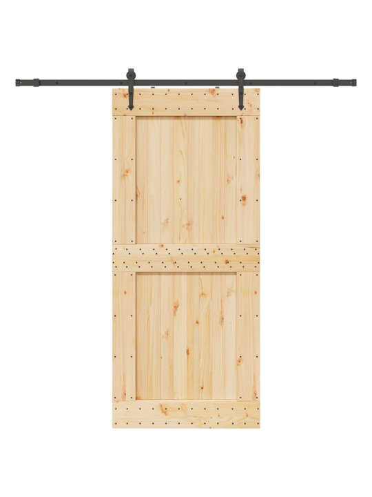 Liuguks tarvikutega, 100 x 210 cm, männipuit