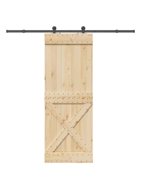 Liuguks tarvikutega, 85 x 210 cm, männipuit
