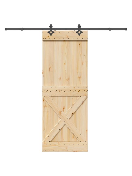 Liuguks tarvikutega, 85 x 210 cm, männipuit