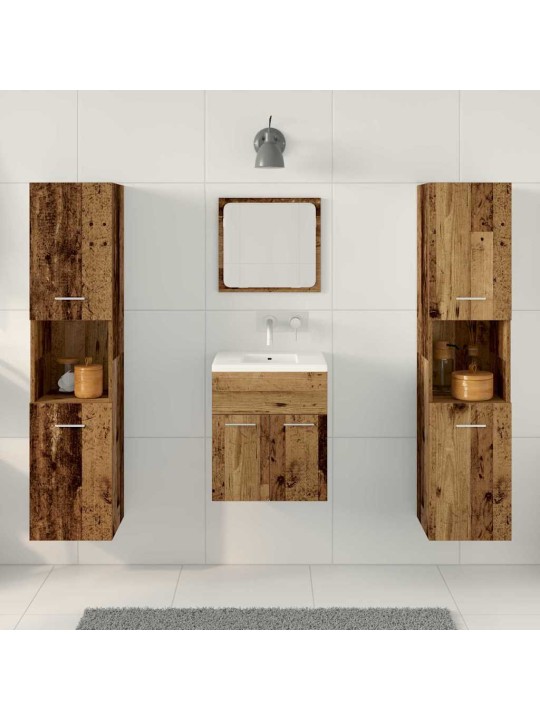 Vannitoa mööbli komplekt 4 tk vana puit 41 x 38.5 x 46 cm