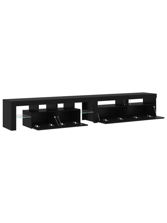 Televiisorikapid 3 tk must tamm 260 x 36.5 x 40 cm tehispuit