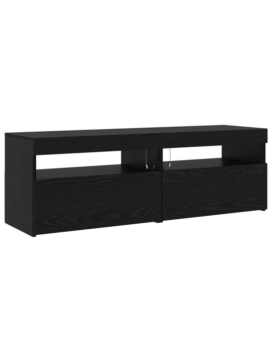 Televiisorikapid 3 tk must tamm 260 x 36.5 x 40 cm tehispuit
