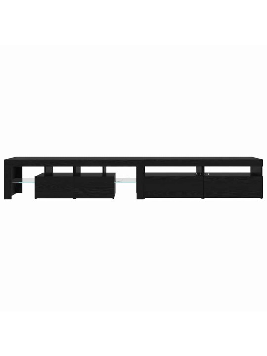 Televiisorikapid 3 tk must tamm 260 x 36.5 x 40 cm tehispuit