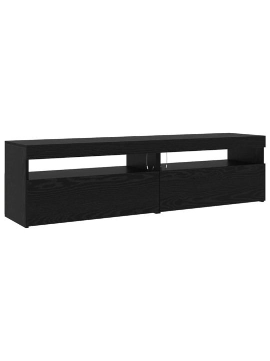 Televiisori kabinet 3 tk must tamm 270 x 35 x 40 cm tehispuit