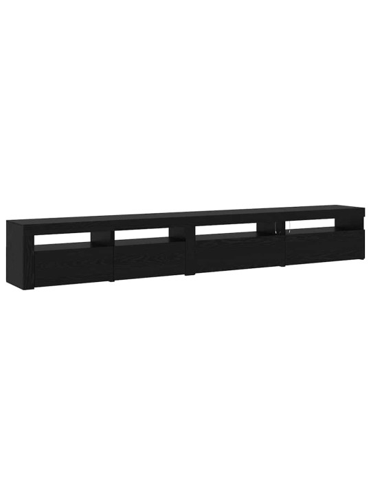 Televiisori kabinet 3 tk must tamm 270 x 35 x 40 cm tehispuit