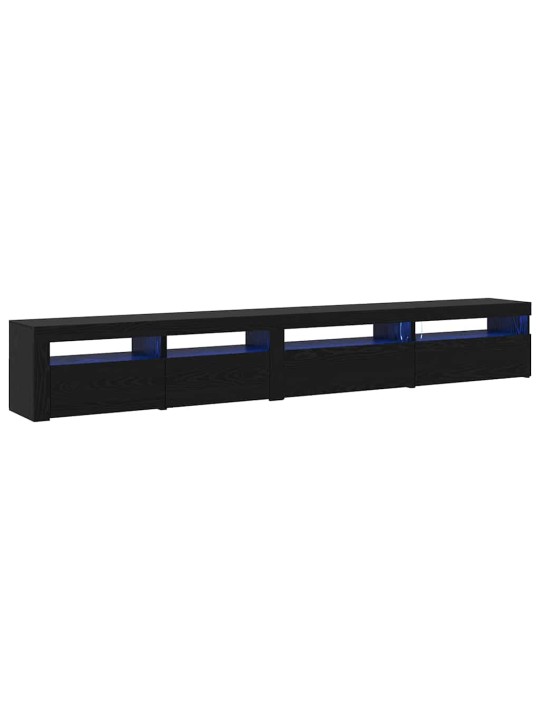 Televiisori kabinet 3 tk must tamm 270 x 35 x 40 cm tehispuit