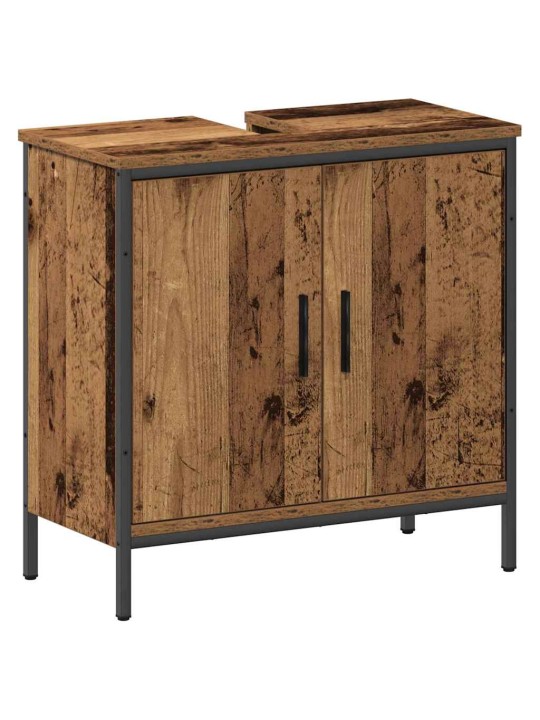Vannitoa mööblikomplekt uksega 2 tk pruun 60 x 30 x 60 cm tehispuit