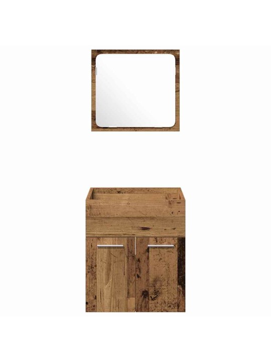 Vannitoa mööbli komplekt 3 tk vana puit 41 x 38.5 x 46 cm