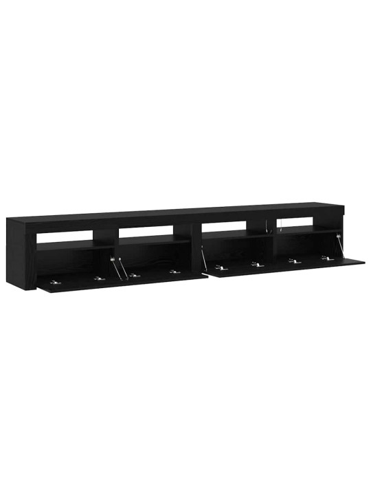 Televiisori kabinet 3 tk must tamm 240 x 35 x 40 cm tehispuit