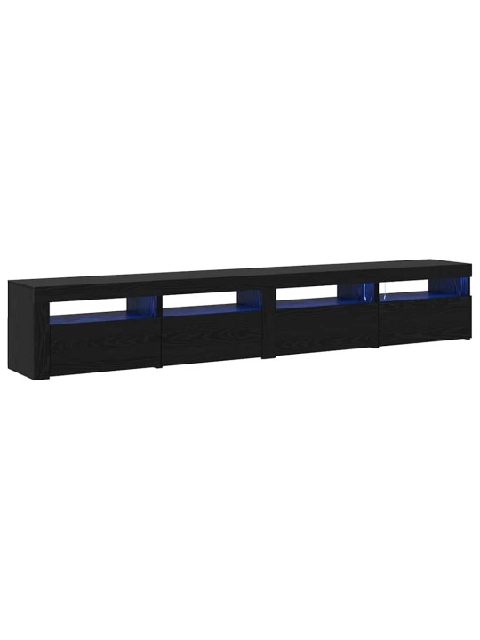 Televiisori kabinet 3 tk must tamm 240 x 35 x 40 cm tehispuit