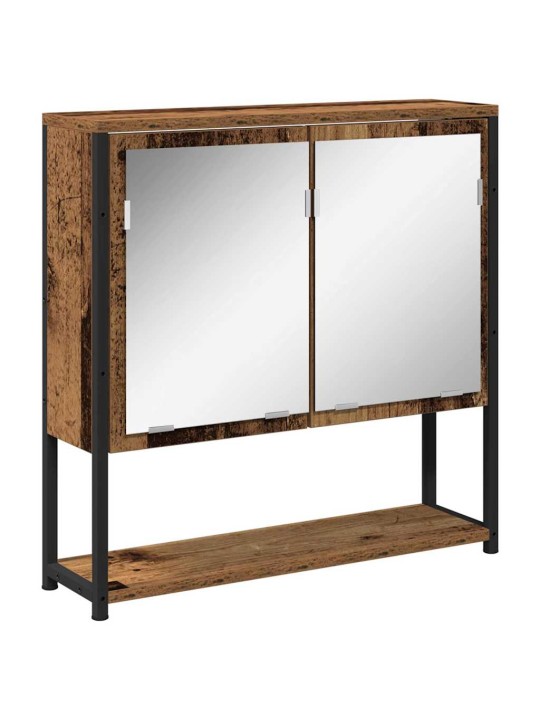 Vannitoa mööblikomplekt 3 tk vana puit 33 x 33 x 185.5 cm tehispuit