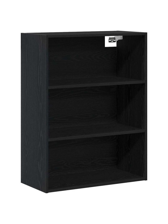 Kõrge kapp must tamm 69.5x34x180 cm töödeldud puit