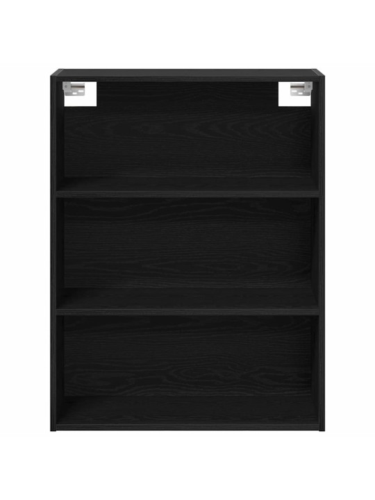 Kõrge kapp must tamm 69.5x34x180 cm töödeldud puit