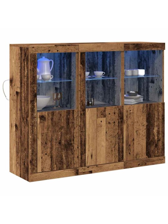 Kõide 3 tk vana puit 123 x 37 x 100 cm tehispuit