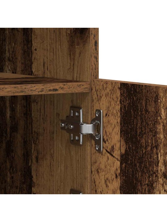Kummut led-valgustitega vana puu 123x37x100 cm tehispuit