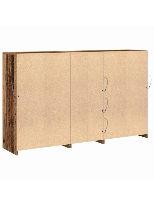 Kapp LED-tuledega vana puit 162x37x100 cm tehispuit