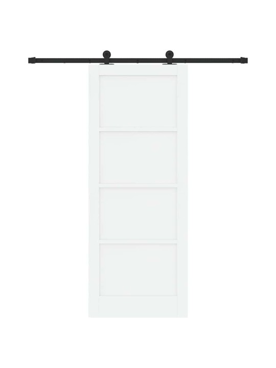 Liuguks komplekt manuaalne valge ja must 83 x 211 cm