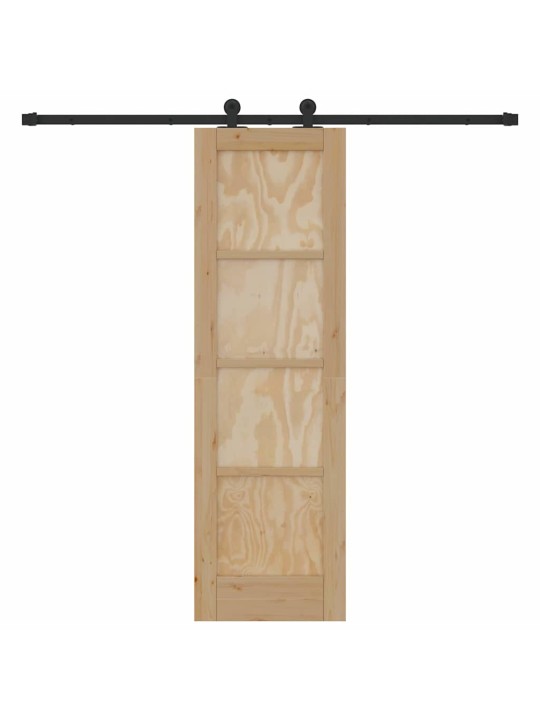 Liuguks komplekt manuaalne naturaalne ja must 61 x 198.5 cm