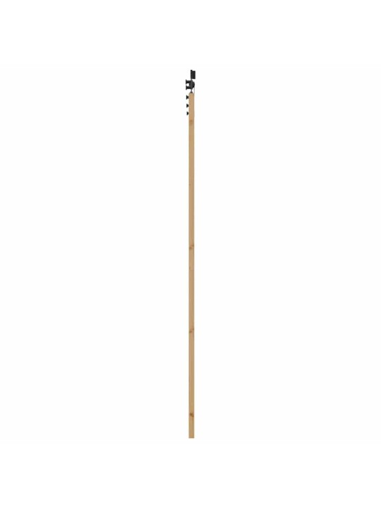 Liuguks naturaalne ja must 78 x 232 cm tugev männipuit ja teras