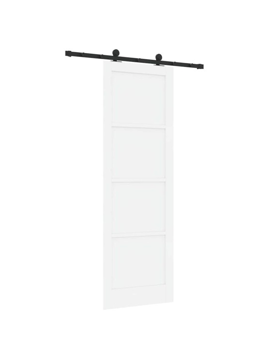 Liuguks valge ja must 78 x 232 cm tugev männipuit ja teras