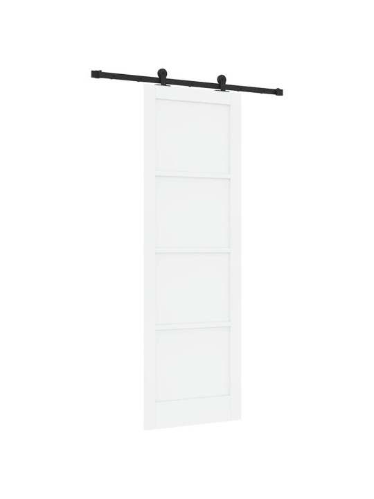 Liuguks valge ja must 78 x 232 cm tugev männipuit ja teras