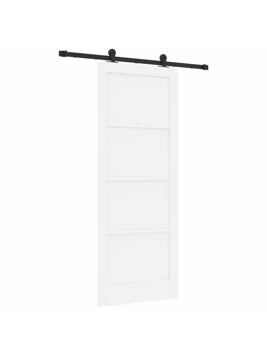 Liuguks valge ja must 83 x 211 cm tugev männipuit ja teras