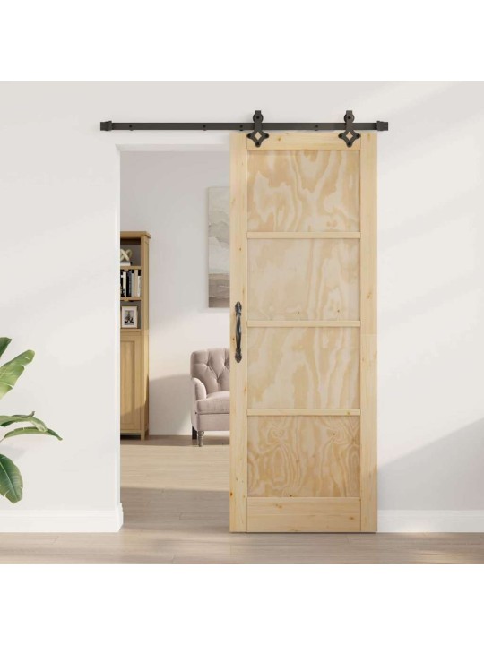Liugukse komplekt manuaalne naturaalne ja must 78 x 211 cm