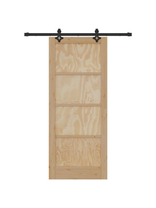 Liugukse komplekt manuaalne naturaalne ja must 83 x 202 cm