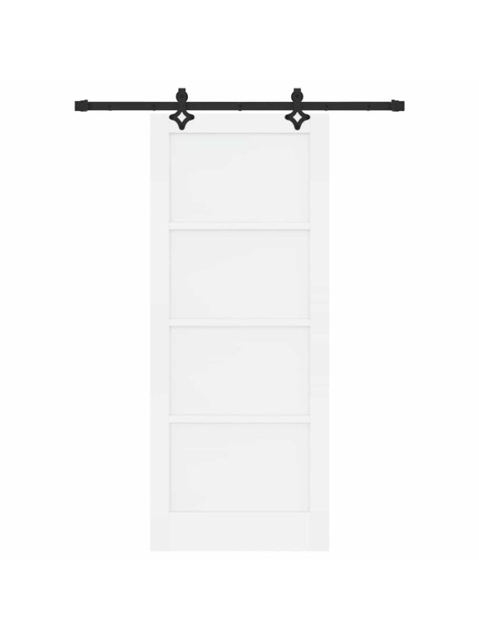Liugukse komplekt manuaalne valge ja must 83 x 202 cm