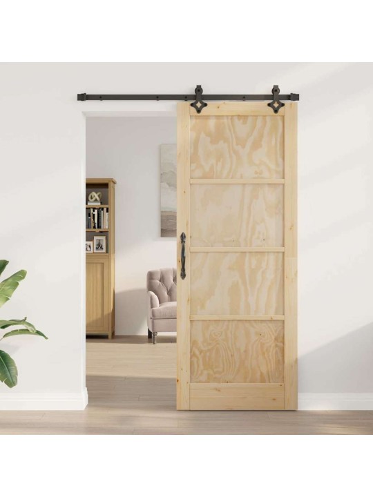 Liugukse komplekt manuaalne naturaalne ja must 83 x 211 cm
