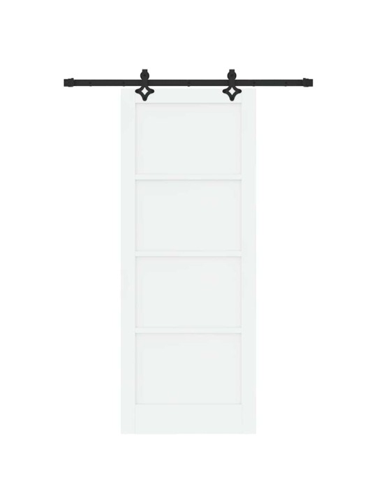 Liugukse komplekt manuaalne valge ja must 83 x 211 cm