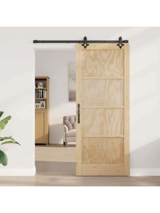 Liugukse komplekt manuaalne naturaalne ja must 86 x 211 cm