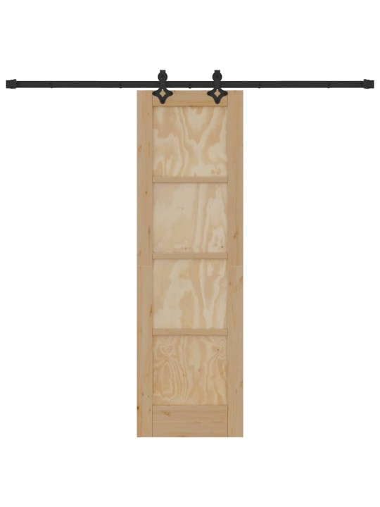 Liugukse komplekt manuaalne naturaalne ja must 61 x 198.5 cm