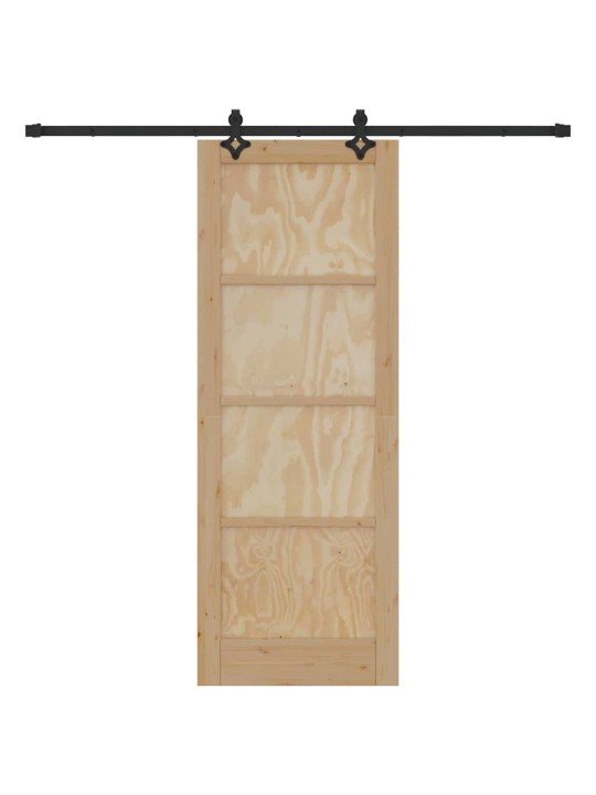 Liugukse komplekt manuaalne naturaalne ja must 78 x 211 cm