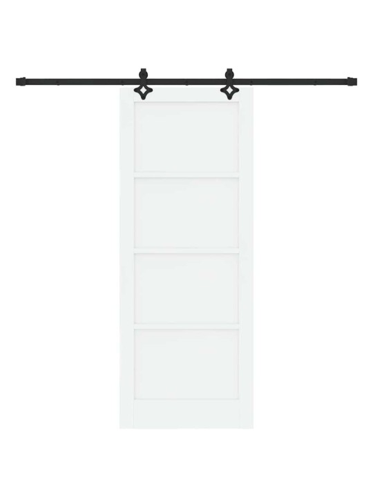 Liugukse komplekt manuaalne valge ja must 83 x 211 cm